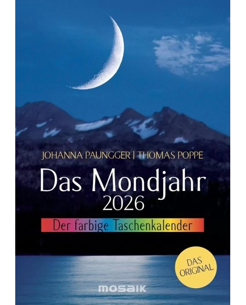 Das Mondjahr 2026 - Der farbige Taschenkalender