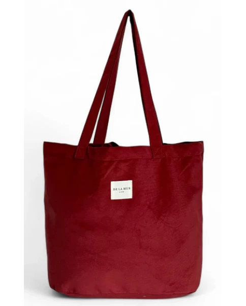 DE LA MUR shopper bag red velvet Large Anis Bag