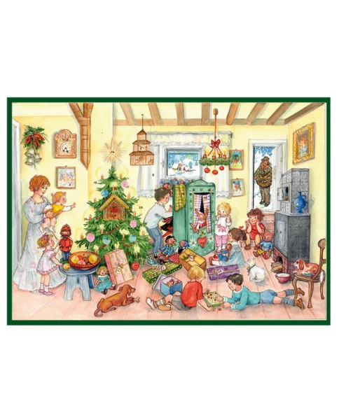 Χριστουγεννιάτικο ημερολόγιο Adventskalendar Bescherung an Heilig Abend