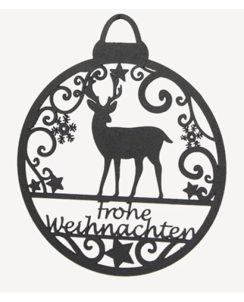 Weihnachtsanhänger Frohe Weihnachten, Metall - κρεμαστό στολίδι