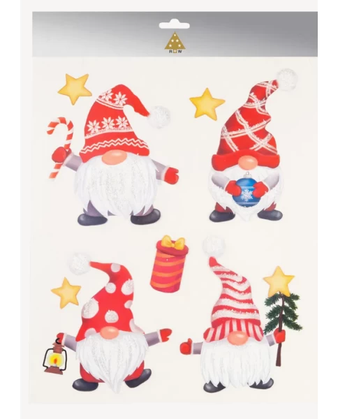 Χριστουγεννιάτικα αυτοκόλλητα για το παράθυρο - Fensterbild Wichtel, 28,5 x 34,5cm