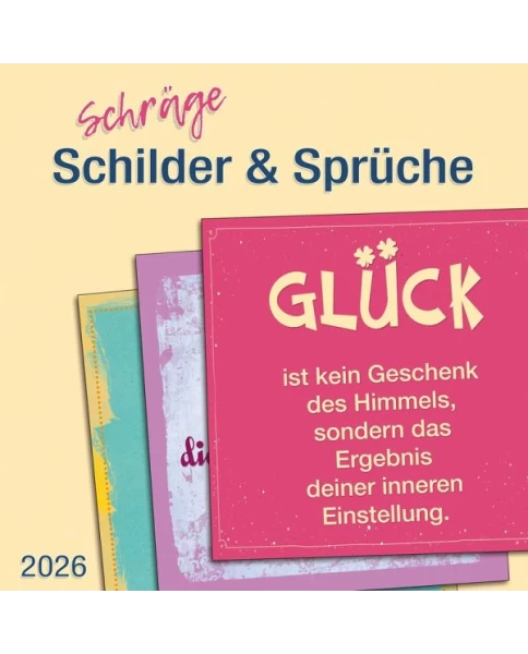 Planer mit Sprüchen Kalender 2026