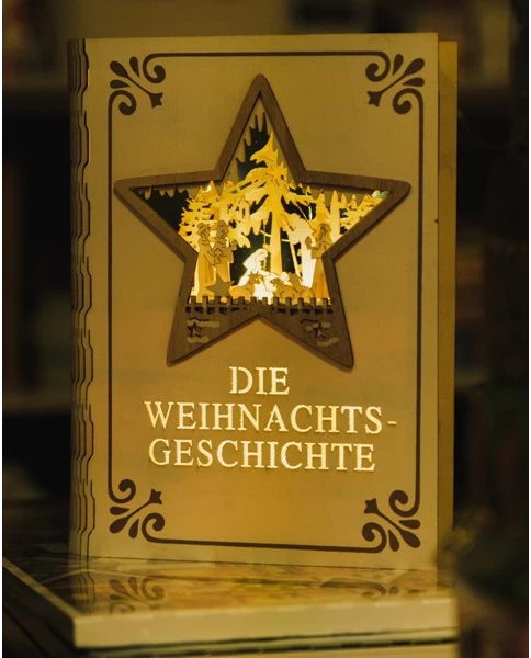 Deko-Buch mit 9 LED und Timer