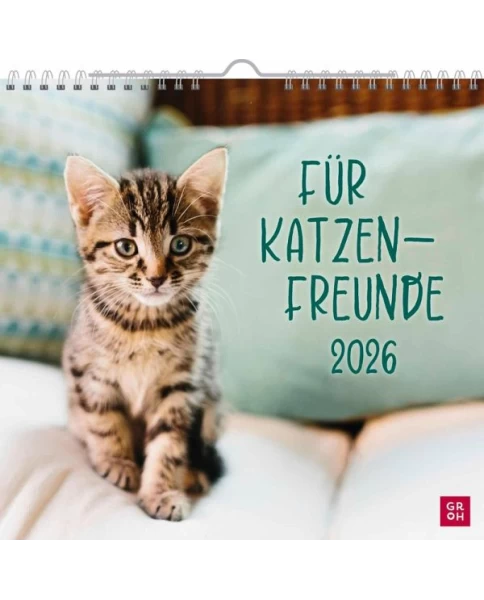 Wandkalender 2026: Für Katzenfreunde