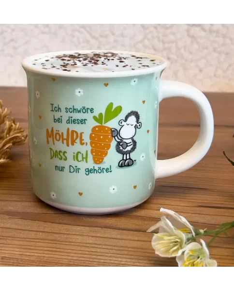Πασχαλινή κούπα Ostertasse Ich schwöre bei dieser Möhre, dass ich nur Dir gehöre!