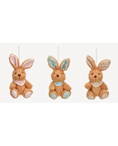 Λούτρινο λαγουδάκι Hase aus Plüsch beige