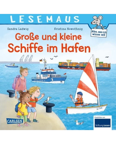 LESEMAUS 75: Große und kleine Schiffe im Hafen