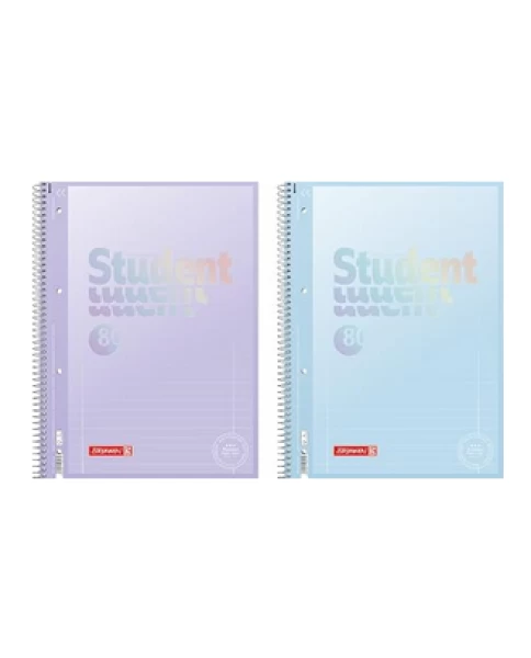 BRUNNEN Τετράδιο Collegeblock Premium Student | A4, 80 Blatt, Pastel 