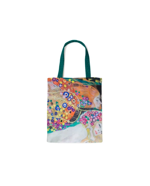 Υφασμάτινη τσάντα Baumwolltasche mit Futter, Gustav Klimt, Wasserschlangen 2