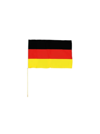 Stabfahne Deutschland mit Holzstab - Γερμανική σημαία με ξύλινο κοντάρι, 60 x 90