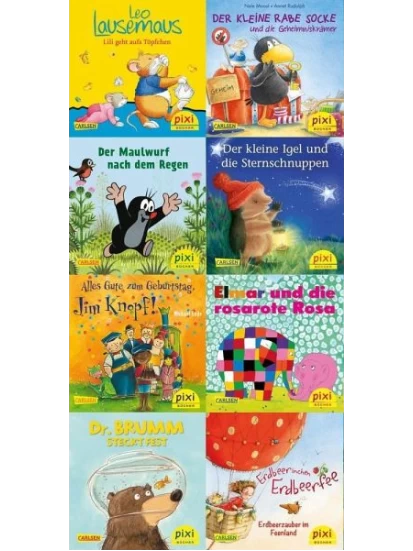 Pixi-Bundle 8er Serie. Die beliebtesten Bilderbuch-Helden bei Pixi