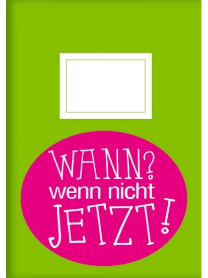 Kladden A5 -Wann, wenn nicht jetzt - τετράδιο με λευκές σελίδες
