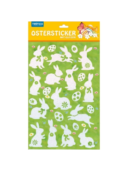 Πασχαλινά αυτοκόλλητα - Sticker mit Glitzer- Ostern