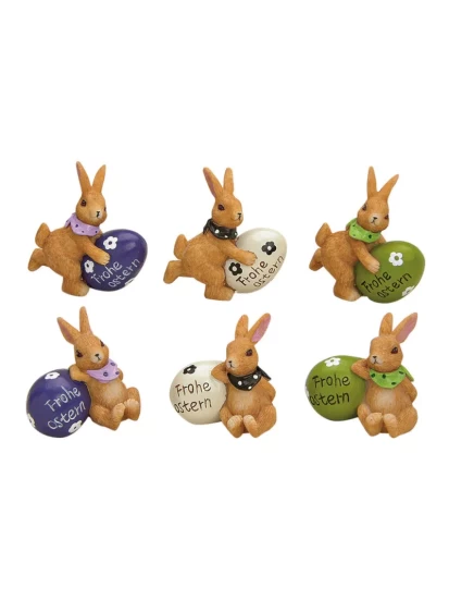 Häschen mit Ei FROHE OSTERN 