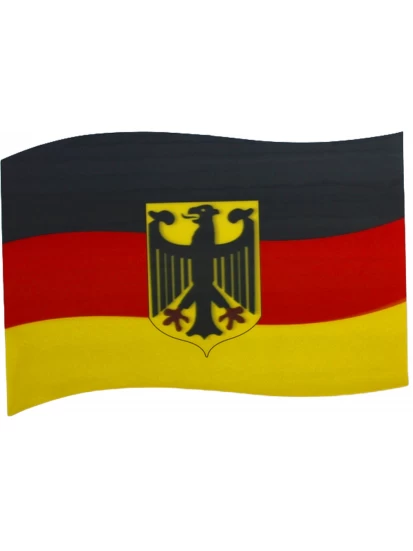 Fan 3D-Magnet Autoflagge WM Fußball - Μαγνητική σημαία της Γερμανίας, 20x30cm