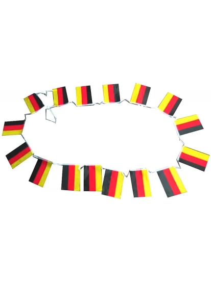 Fahnenkette Girlande 16 Fähnchen - Γιρλάντα με γερμανικά σημαιάκια, 4,5 μέτρα