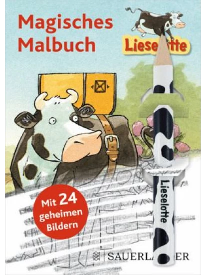 Lieselotte Magisches Malbuch, mit Bleistift