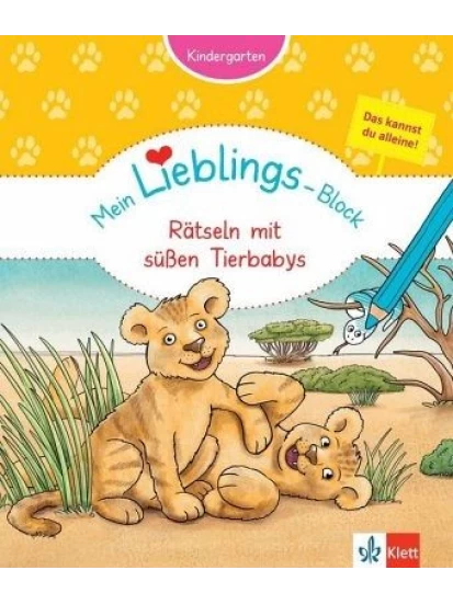 Mein Lieblings-Block Rätseln mit süßen Tierbabys