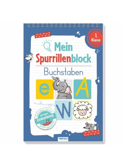 Mein Spurrillenblock Buchstaben - Μπλόκ δραστηριοτήτων πρώτης γραφής