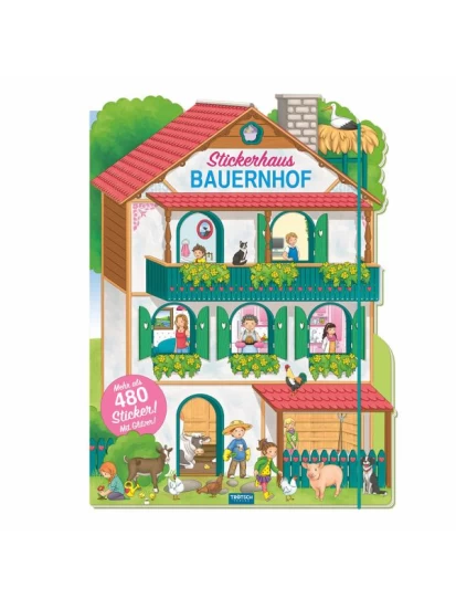Stickerbuch Stickerhaus Bauernhof