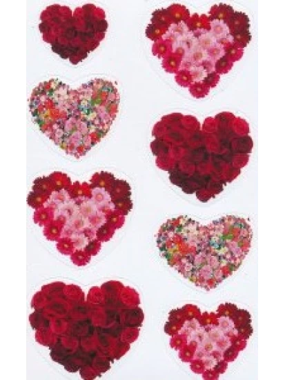 Αυτοκόλλητα καρδιές - Sticker Herzen / 3 Bogen,7.8 x 12.5 cm