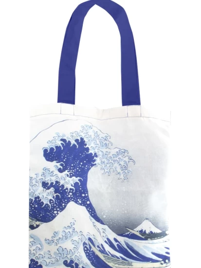 Υφασμάτινη τσάντα Hokusai, 35 x 46 cm - Baumwolltasche Luxe, Hokusai