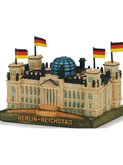 Berliner Reichstag 3D aus Poly, 10 x 7 x 5