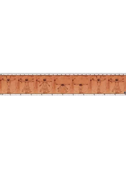 Χάρακας με κινούμενο τον Άνθρωπο του Ντα Βίντσι - Wackel-Lineal Da Vinci Mensch