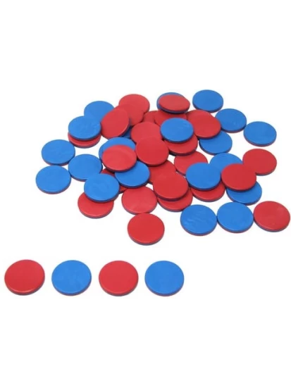 Wendeplättchen rot/blau (50 Stück)- Εκπαιδευτικό παιχνίδι για τα μαθηματικά