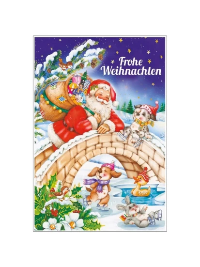 3D Glückwunschkarte lustige Weihnachtszeit- Χριστουγεννιάτικες ευχετήριες κάρτες