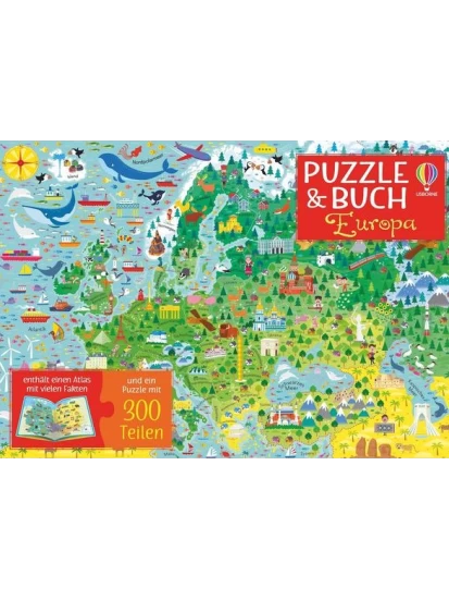  Puzzle & Buch: Europa