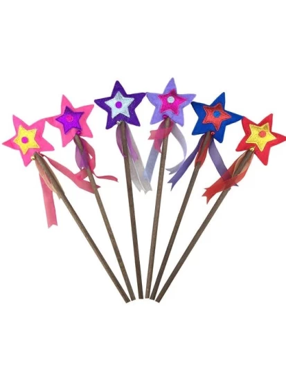 Μαγικό ραβδί με αστέρι από τσόχα, 37 x 8 cm - Zauberstab aus Filz