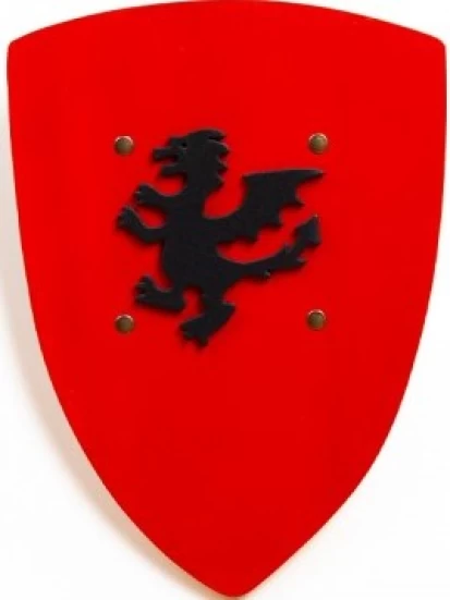 Ritterschild Kamelot rot, 40 x 30 cm