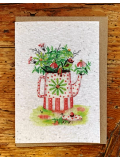 Ευχετήρια κάρτα Thé à la menthe με σπόρους για φύτεμα (μέντα)