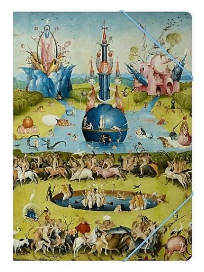Φάκελος με λάστιχο, Α4, Jheronimus Bosch, Κήπος των επίγειων απολαύσεων, 22 x 31