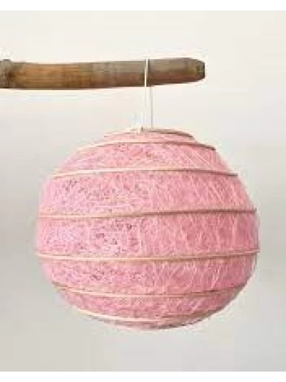 Κρεμαστό φανάρι ροζ, 25 cm - Lampion rosa