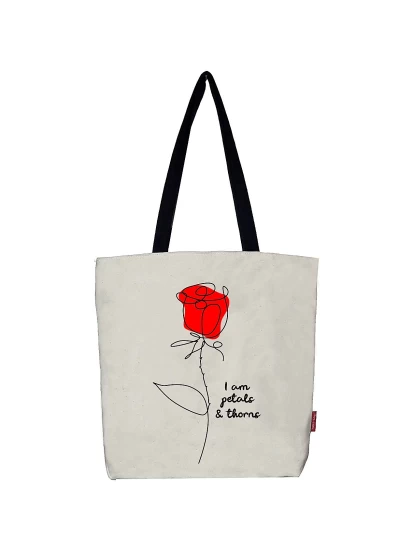 Stofftasche I AM PETALS AND THORNS, 37 x 38 cm