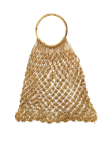 Τσάντα - δίχτυ οικολογικό Natural, 40 x 50 cm - The Jute Crochet Shopper 