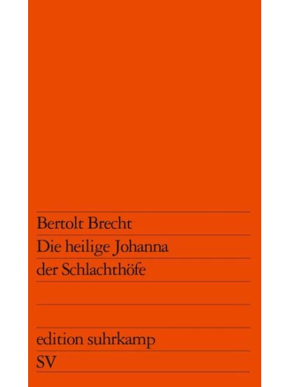 Die heilige Johanna der Schlachthöfe- Broschiertes Buch