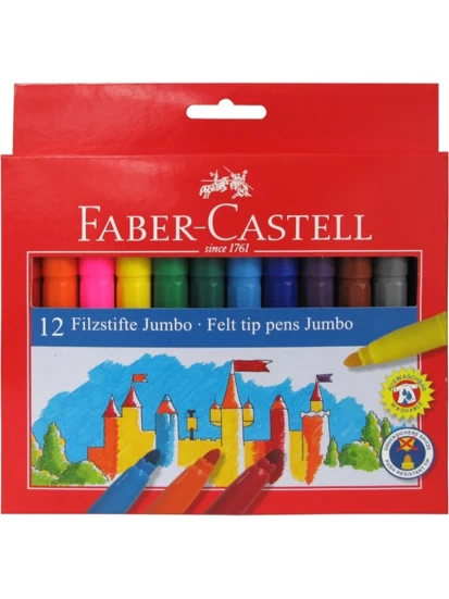 Μαρκαδόροι Faber-Castell Jumbo 12τεμ