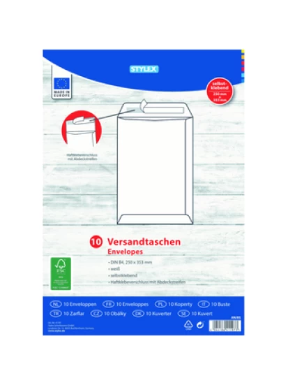 Σετ 10 φάκελοι αποστολής -  Versandtasche DIN B4