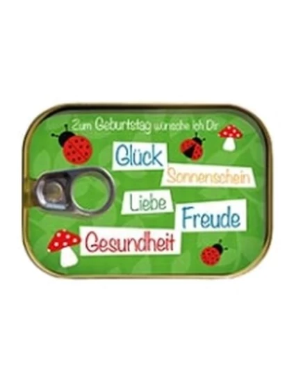 Dosenpost Glück - Ευχετήρια κάρτα σε μεταλλικό κουτί