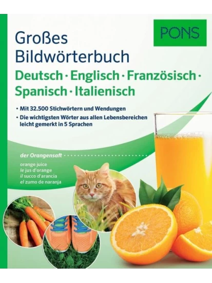 PONS Großes Bildwörterbuch Deutsch, Englisch, Französisch, Spanisch, Italienisch