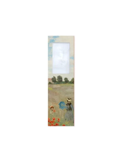 Σελιδοδείκτης με μεγεθυντικό φακό - Lesezeichen mit Lupe, Monet, Mohnfeld