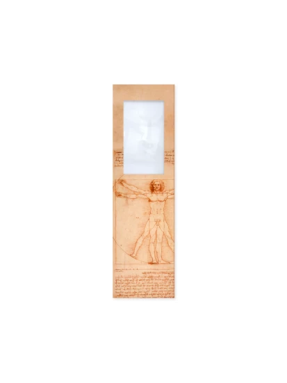 Σελιδοδείκτης με μεγεθυντικό φακό - Lesezeichen mit Lupe, Leonardo Da Vinci, Vitruvian Man