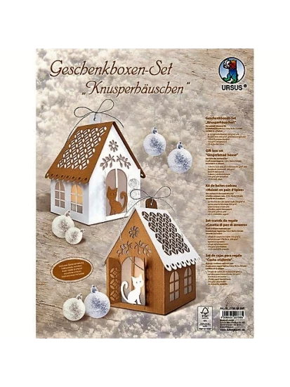 URSUS Geschenkboxen-Set Knusperhäuschen - Σετ κατασκευής για κουτάκια δώρου