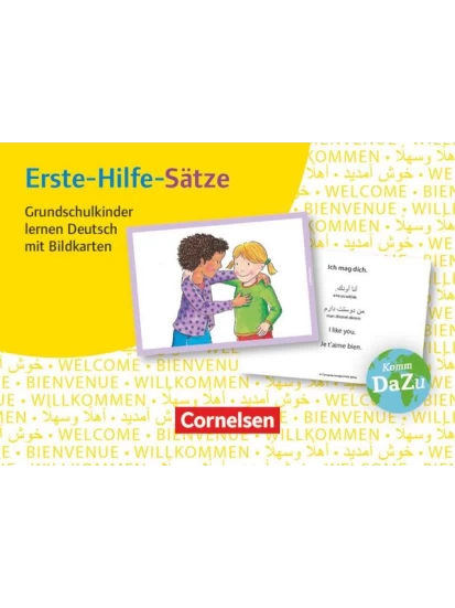 Deutsch lernen mit Fotokarten - Grundschule. Erste-Hilfe-Sätze 