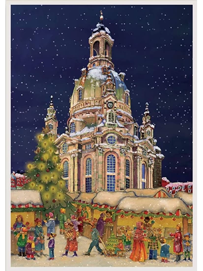 Adventskalender die Frauenkirche in Dresden, 41 x 29 cm - Χριστουγεννιάτικο ημερολόγιο