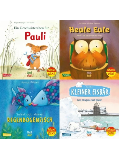  Bilderbuch-Stars bei Maxi Pixi (4x1 Exemplar)
