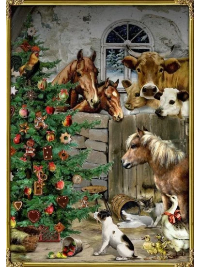 Χριστουγεννιάτικο ημερολόγιο - Adventskalender Weihnachten im Stall